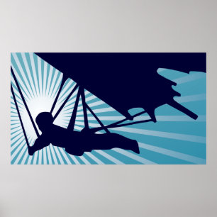 Hochhang-Gleitschirm Poster