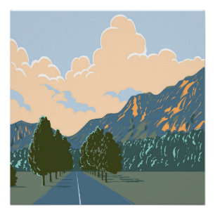 Hochkonig bei Elsbethen Salzburg Österreich WPA Ar Poster