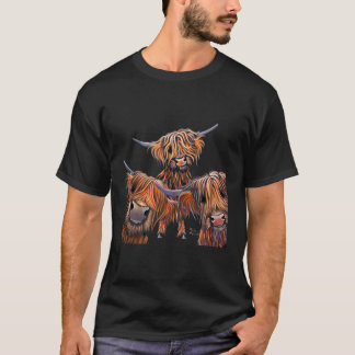 Hochkühe Tiere drucken B Bohnen durch Shirley m T-Shirt