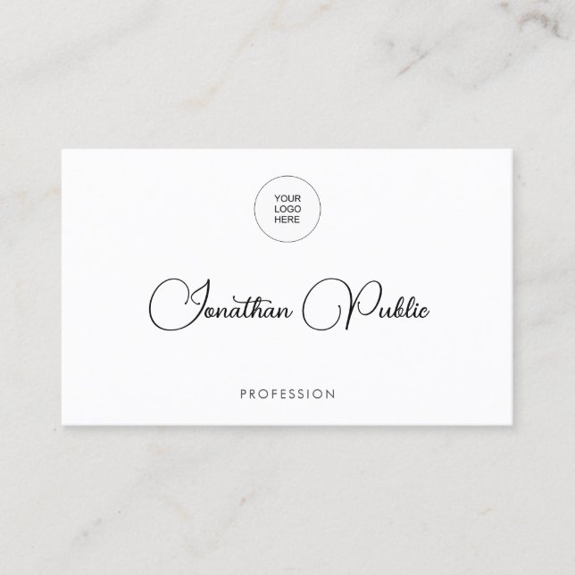 Hochladen des Firmenlogos hier modern Visitenkarte (Vorderseite)