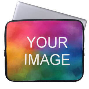 Hochladen des Foto-Bild-Logos hier Vorlage Laptopschutzhülle