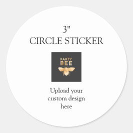 Hochladen von benutzerdefinierten Designs Runder Aufkleber