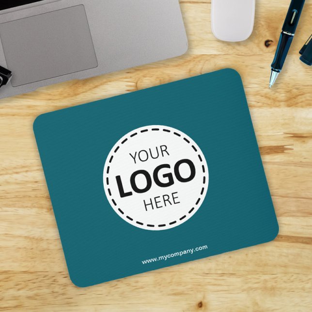 Hochladen von LogosModern Aquamarin Mousepad (Von Creator hochgeladen)