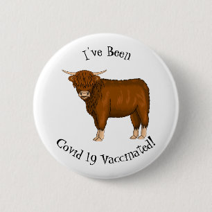 Hochland Cow Cartoon Button