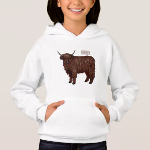 Hochland Cow Cartoon Hoodie