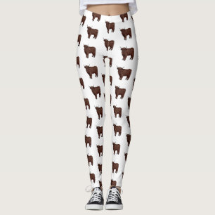 Hochland Cow Cartoon Leggings