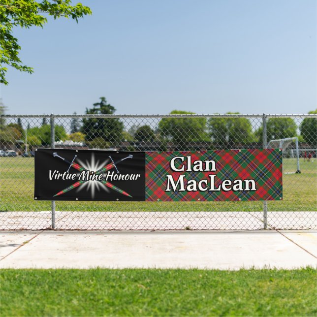 Hochland-Festival-Clan MacLean Zelt Banner (Insitu)