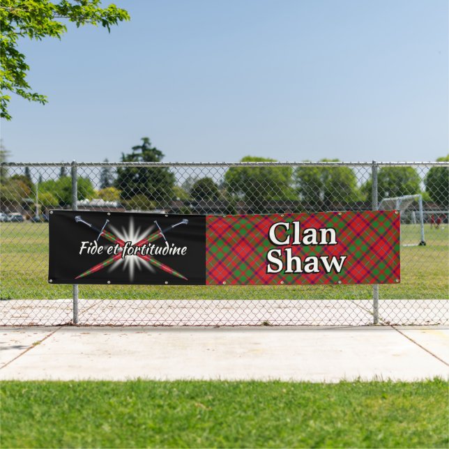 Hochland-Festival-Clan-Shaw-Zelt Banner (Insitu)
