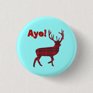 Hochland-Hirsch-schottische Unabhängigkeit Pinback Button