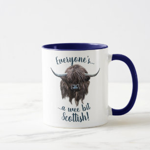 Hochland-Kuh, ein kleiner StückchenScottish! Tasse