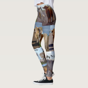 Hochland-Kuh-FotoCollage, Leggings