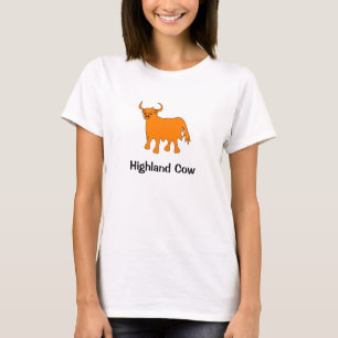 Hochland-Kuh-Frauen im Shirt-Design T-Shirt