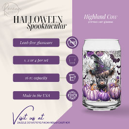 Hochland Kuh gestrichen Can Brille Dosenglas