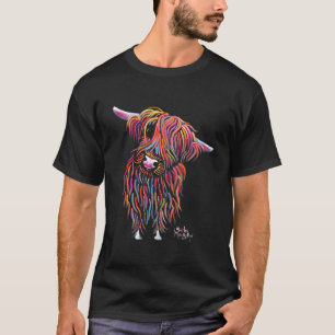 Hochland Kuh Print Animal Print ' Bolly ' T-Shirt