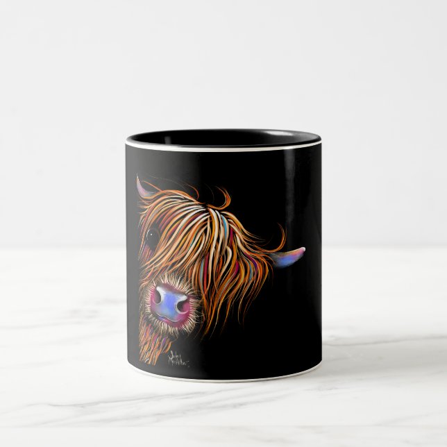Hochland Kuh Print Tasse "SuGaR LuMP oN BLaCK " (Mittel)