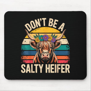 Hochland-Kuh-Shirt Lustig Männer Frauen Mousepad