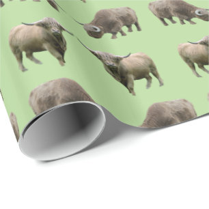 Hochland-Kuh-Wrenzy-Wrapping Paper (Grüne) Geschenkpapier