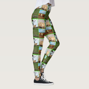 Hochland-Kühe-FotoCollage, Leggings