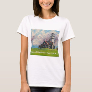 Hochland-Leuchtturm Cape Cod, MA T-Shirt