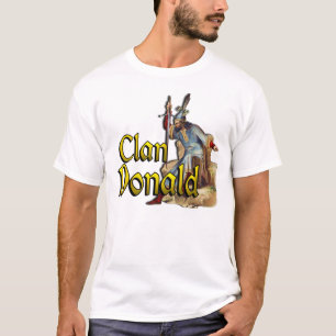 Hochland-Spiel-Shirts Clan-Donald schottische T-Shirt