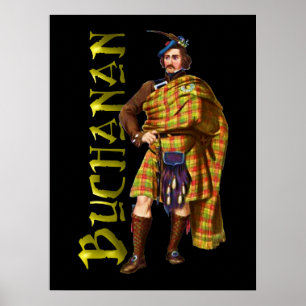 Hochland-Traum-Plakat Clan-Buchanans schottisches Poster