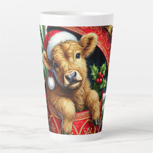 Hochland Weihnachtskuh Latte Tasse