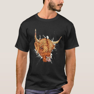 Hochlandkuh für Landwirt Landwirtschaft Milchviehr T-Shirt
