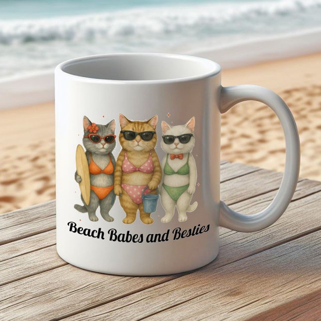 Hochlandkuh ist das ganze Problem Kaffeetasse (3 cats mug mockup)