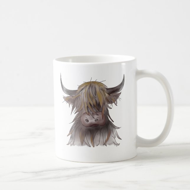 Hochlandkuh Kaffeetasse (Rechts)