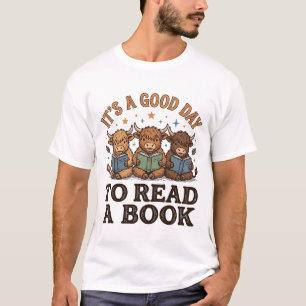 Hochlandkuh Lesebuch Liebhaber Vintage-Shirt Desi T-Shirt
