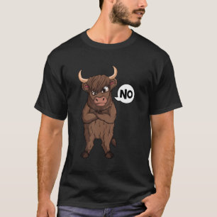 Hochlandkuh Rinder Kühe Kinder Jungen Frauen T-Shirt