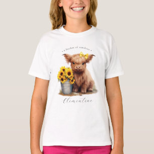 Hochlandkuh-Sonnenblumen-Eckelmäuse T-Shirt