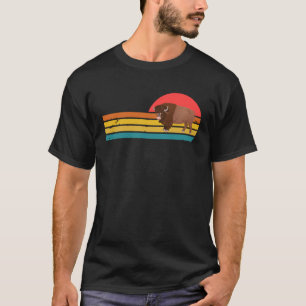 Hochlandkuh Tier Retro Vintage T-Shirt