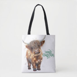 Hochlandkuh-Weihnachts-Tasche