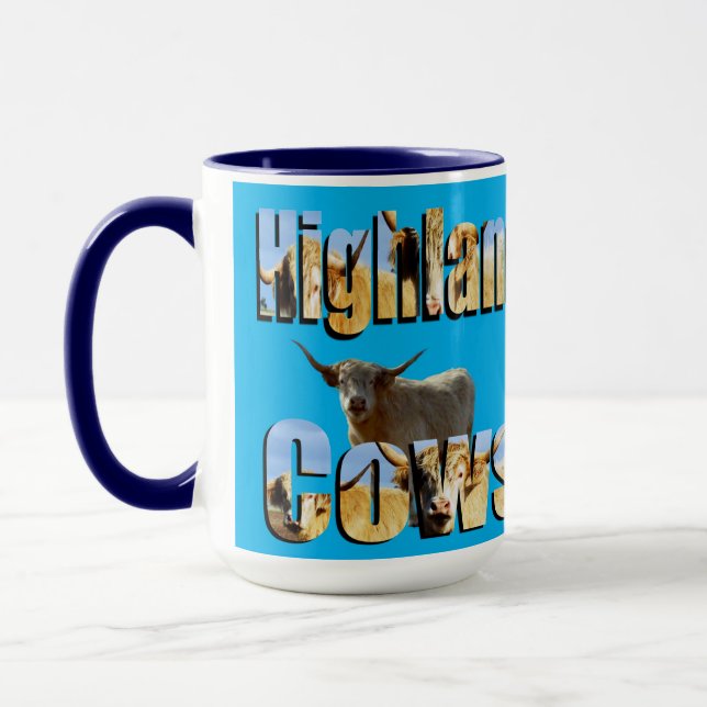 Hochlandkuhbild-Logo, Kaffee-Tasse Tasse (Links)