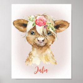 Hochlandkuhdruck Poster