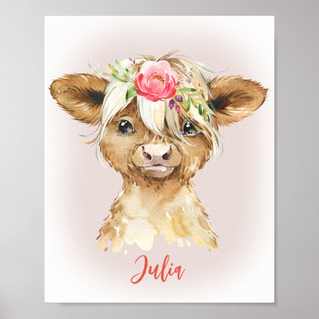 Hochlandkuhdruck Poster (Vorne)