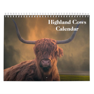 Hochlandkühe 2027 Kalender