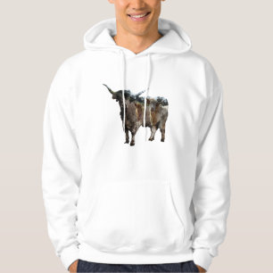Hochlandkühe mit invertierten Hochlandkühen, Hoodie