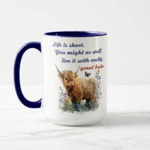 Hochlandkuhhaar-Stylist-Tasse, Geschenk für Friseu Tasse