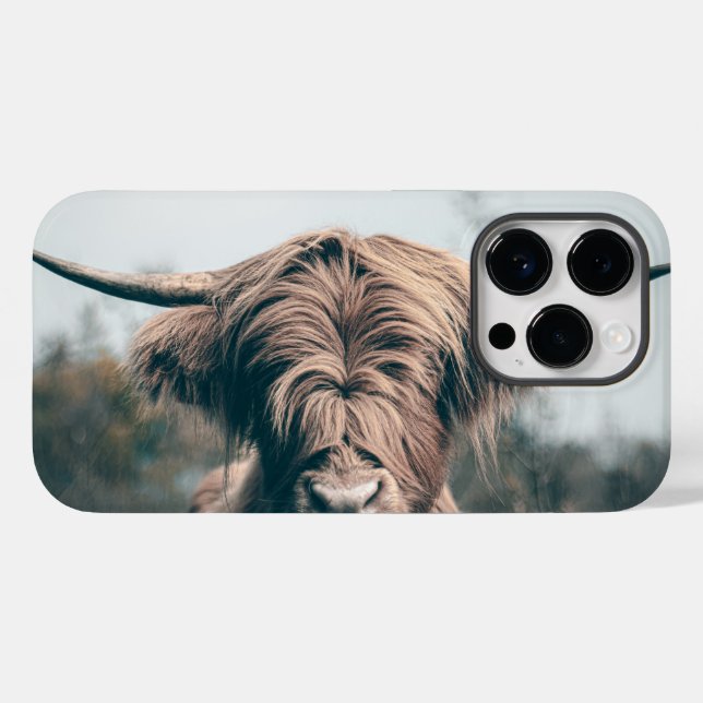 Hochlandkuhportrait Case-Mate iPhone Hülle (Rückseite (Horizontal))