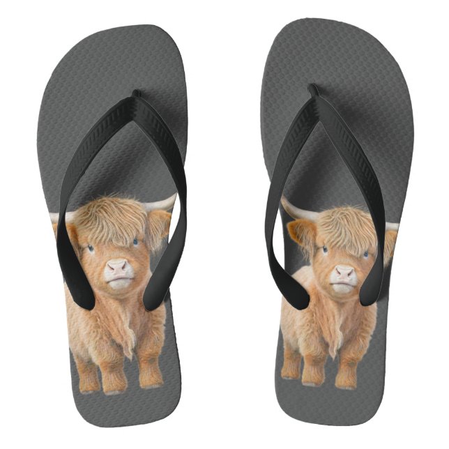 Hochlandkuhsandalen Flip Flops (Fußbett)
