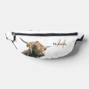 Hochlandportrait individuelle Name Bauchtasche