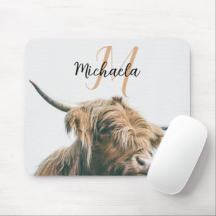 Hochlandportrait individuelle Name Mousepad