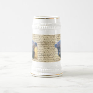 Hochlandrind Bierglas