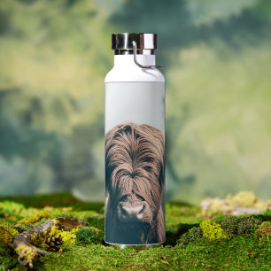 Hochlandrind-Porträt Trinkflasche