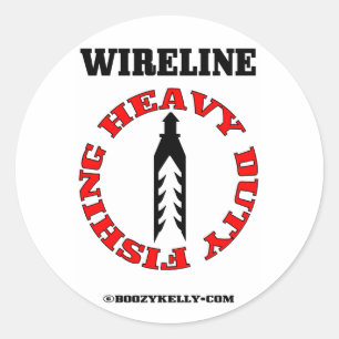 Hochleistungsfischerei, Kabeljaufischerei, Ölfeld Runder Aufkleber