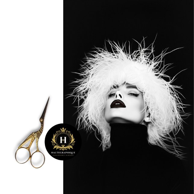 Hochmodisch Schwarz-Weiß-Fotografiedekoupage Seidenpapier (Von Creator hochgeladen)