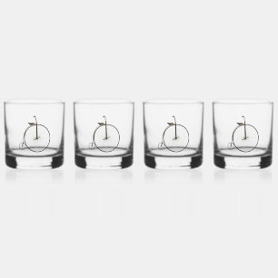 Hochrad-Veteranenfahrrad Whiskyglas