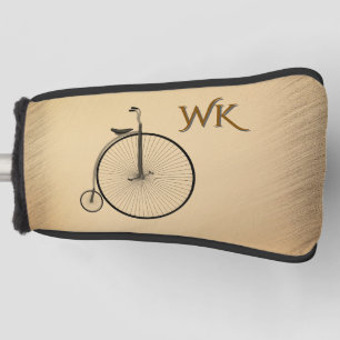 Hochrad-Vintage-Fahrrad rustikales Monogramm Golf Headcover